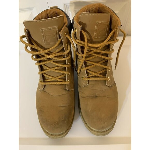 Fila Men's Sz 8 Edgewater Nubuck Boot 1SH40063-206 Wheat/Gum not steel toe - Picture 4 of 9